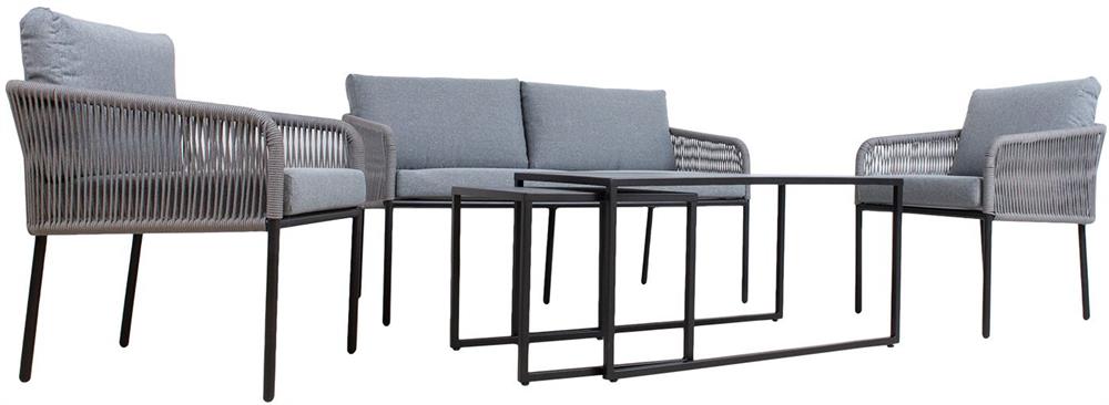Garden Furniture Set East Warsaw | color: Black/Grey | image: 5 | variant: 1006049
