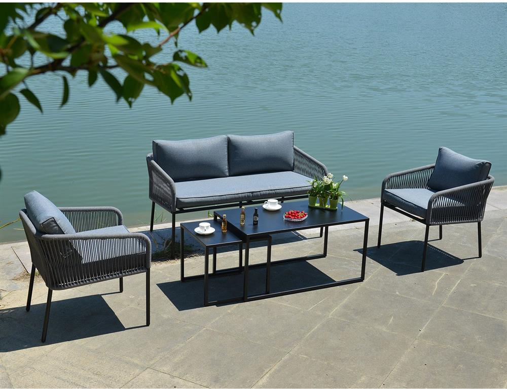 Garden Furniture Set East Warsaw | color: Black/Grey | image: 7 | variant: 1006049