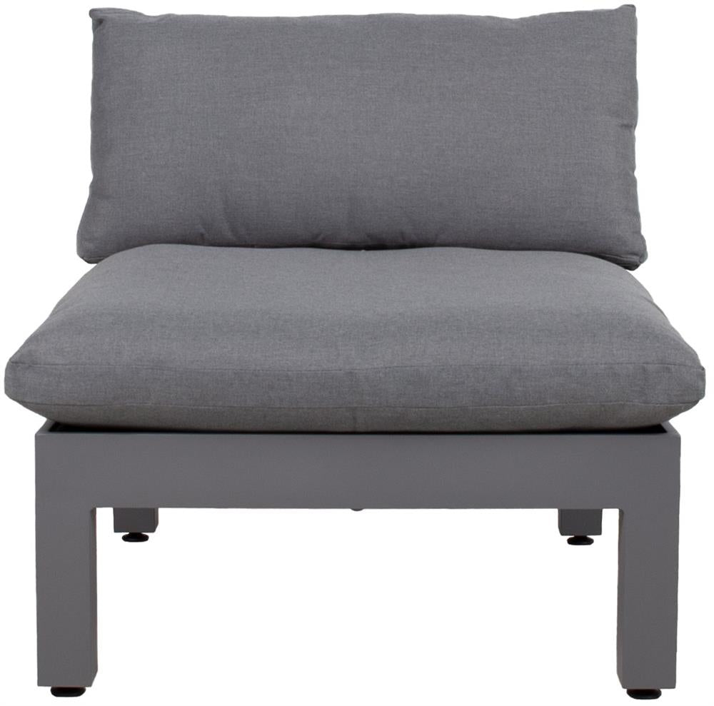 Garden Modular Sofa East Slough | size: Width: 93cm, Height: 66cm, Depth: 82cm | color: Gray | image: 2 | variant: 1006247