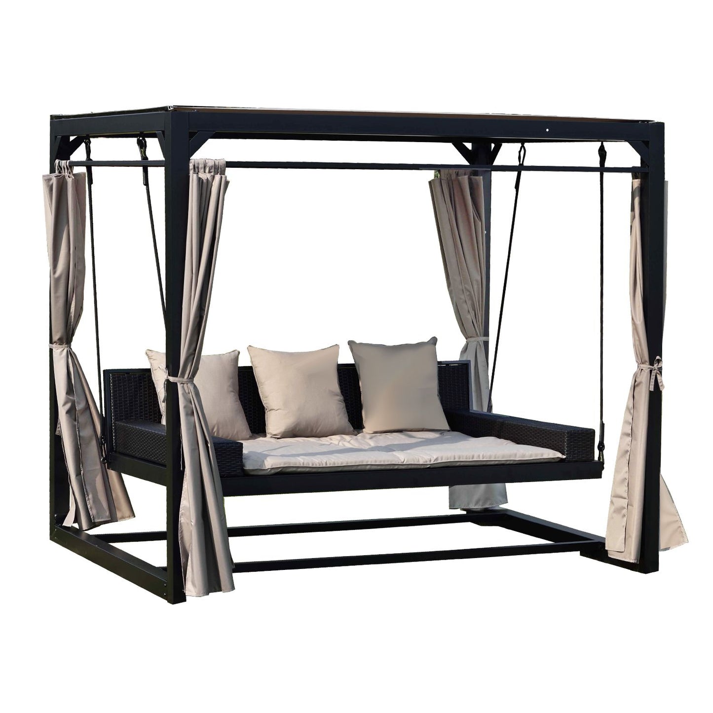 Garden Rocking Sofa East Sevenoaks | color: Beige/Grey | image: 0 | variant: 1005220