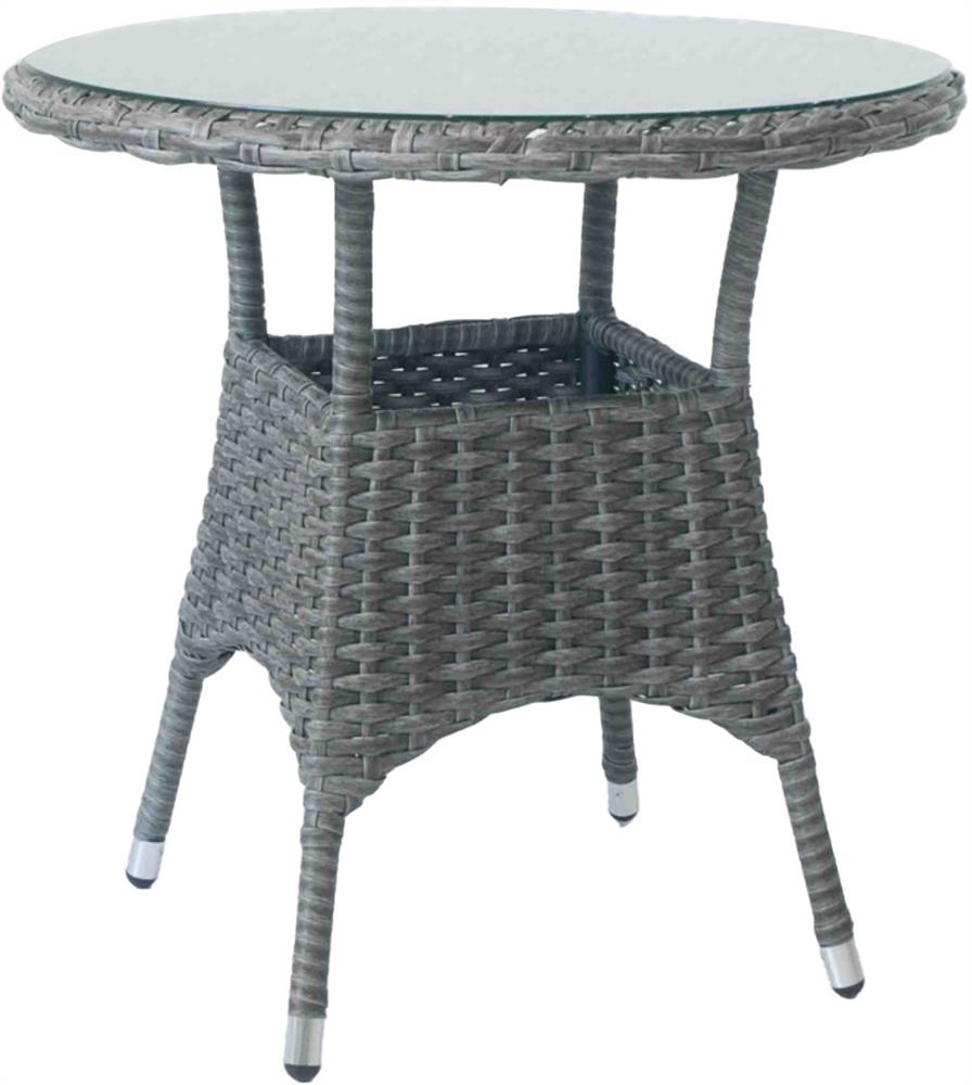 Garden Table Didcot | size: Height: 75cm, Diameter: 78cm | color: Brown | image: 1 | variant: 1006069