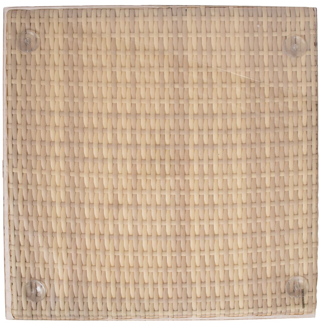 Garden Table Didcot | size: Length: 50cm, Width: 50cm, Height: 45cm | color: Beige | image: 2 | variant: 1000609