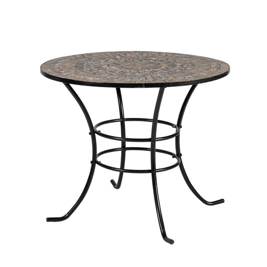 Garden Table East Cheltenham | size: Length: 90cm, Width: 90cm, Height: 70cm, Diameter: 90cm | color: Brown | image: 1 | variant: 1004882