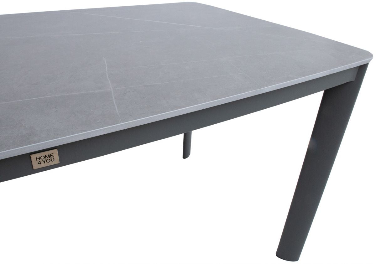 Garden Table East Cwmbran | size: Length: 180cm, Width: 90cm, Height: 75cm | color: Gray | image: 2 | variant: 1005618
