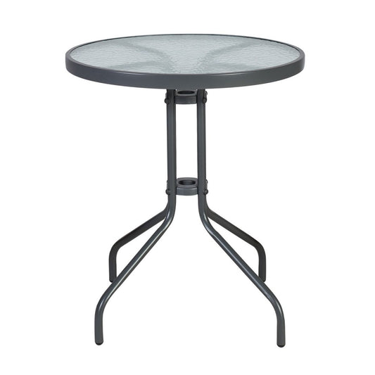 Garden Table East Exeter | size: Length: 60cm, Width: 60cm, Height: 70cm, Diameter: 60cm | color: Gray | image: 1 | variant: 1004866