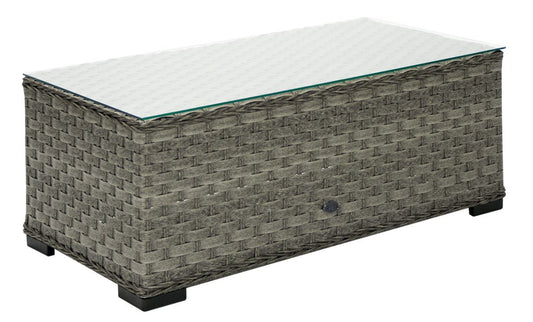 Garden Table East Inverness | size: Length: 105cm, Width: 51cm, Height: 39cm | color: Gray | image: 0 | variant: 1005171