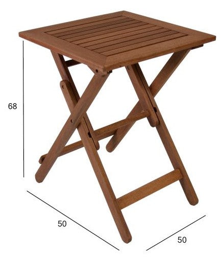 Garden Table East Lincoln | size: Length: 50cm, Width: 50cm, Height: 68cm | color: Brown | image: 4 | variant: 1005776