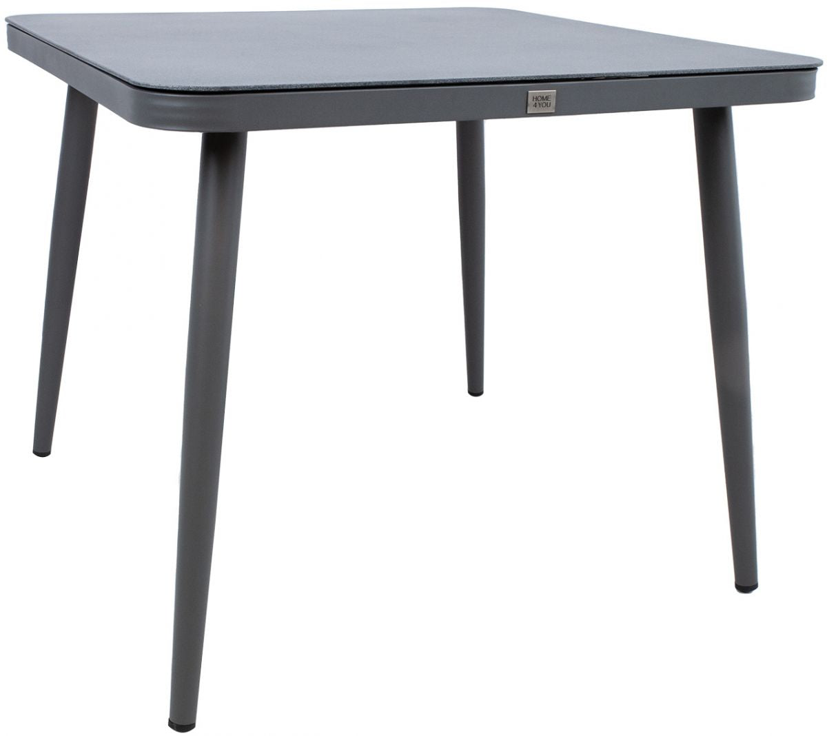 Garden Table East Pitlochry | size: Length: 90cm, Width: 90cm, Height: 75cm | color: Gray | image: 1 | variant: 1005616