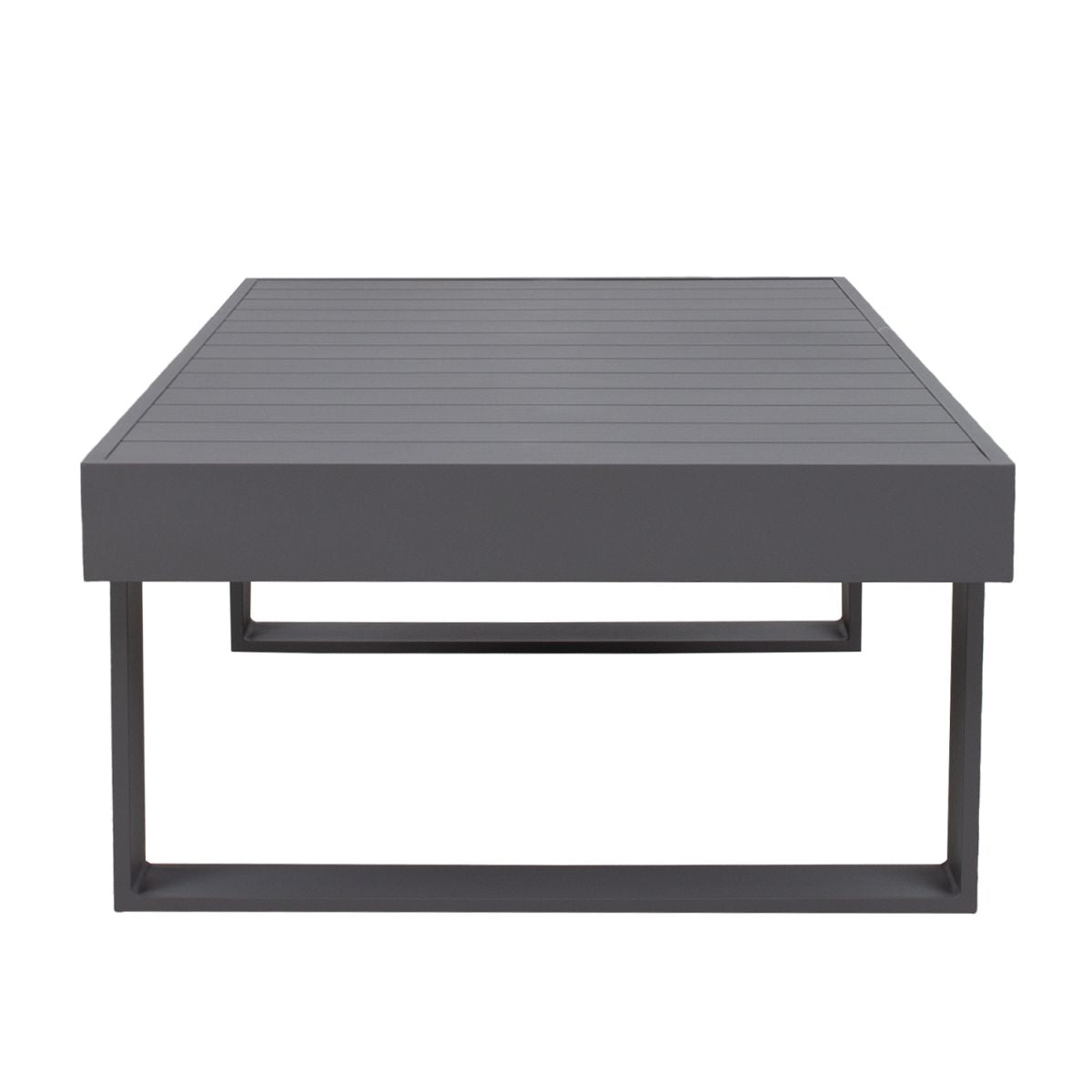 Garden Table East Slough | size: Length: 133cm, Width: 73.5cm, Height: 42cm | color: Gray | image: 4 | variant: 1005170