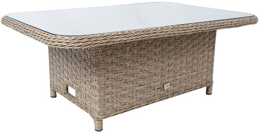Garden Table East Stirling | size: Length: 120cm, Width: 80cm, Height: 65cm | color: Beige | image: 1 | variant: 1005624