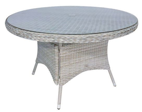 Garden Table Kirkwall | size: Length: 121cm, Width: 121cm, Height: 75cm, Diameter: 121cm | color: Gray | image: 1 | variant: 1005771