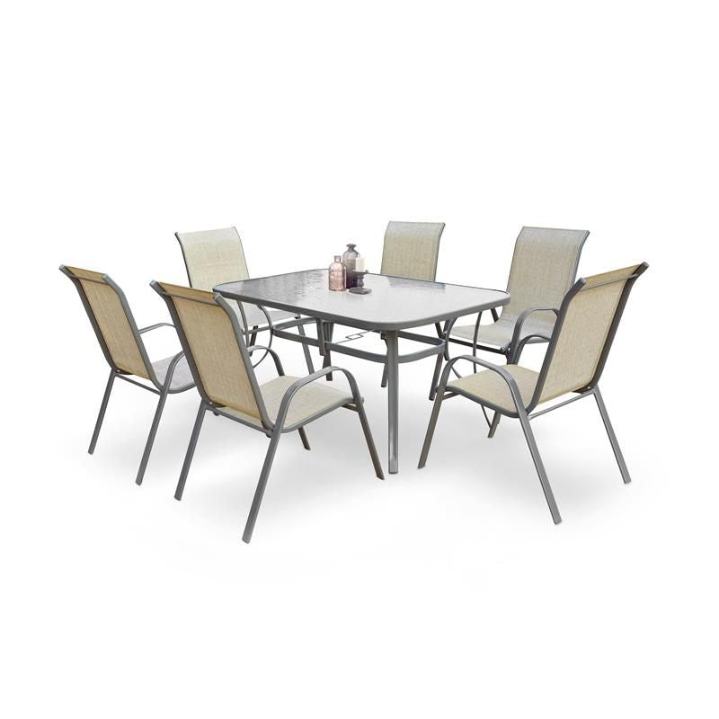 Garden Table Mosler | size: Length: 150cm, Width: 90cm, Height: 72cm | color: Gray | image: 1 | variant: 1010630