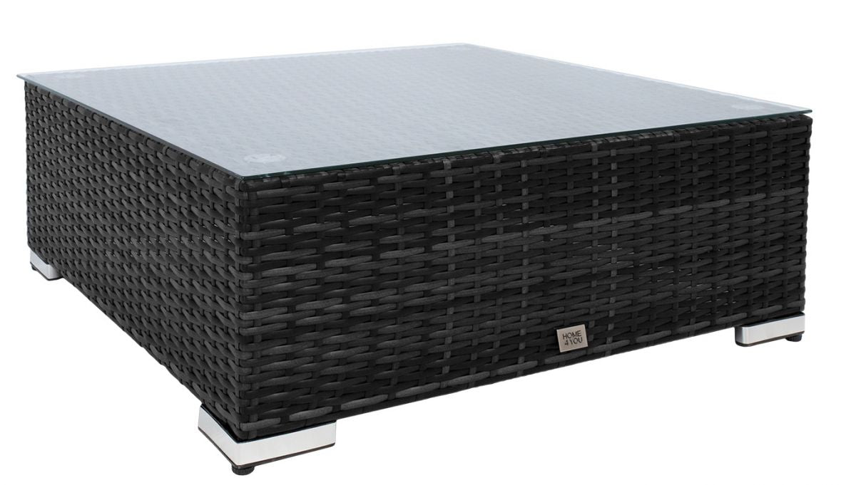 Garden Table Newbury | size: Length: 71cm, Width: 71cm, Height: 30cm | color: Black | image: 0 | variant: 1000601