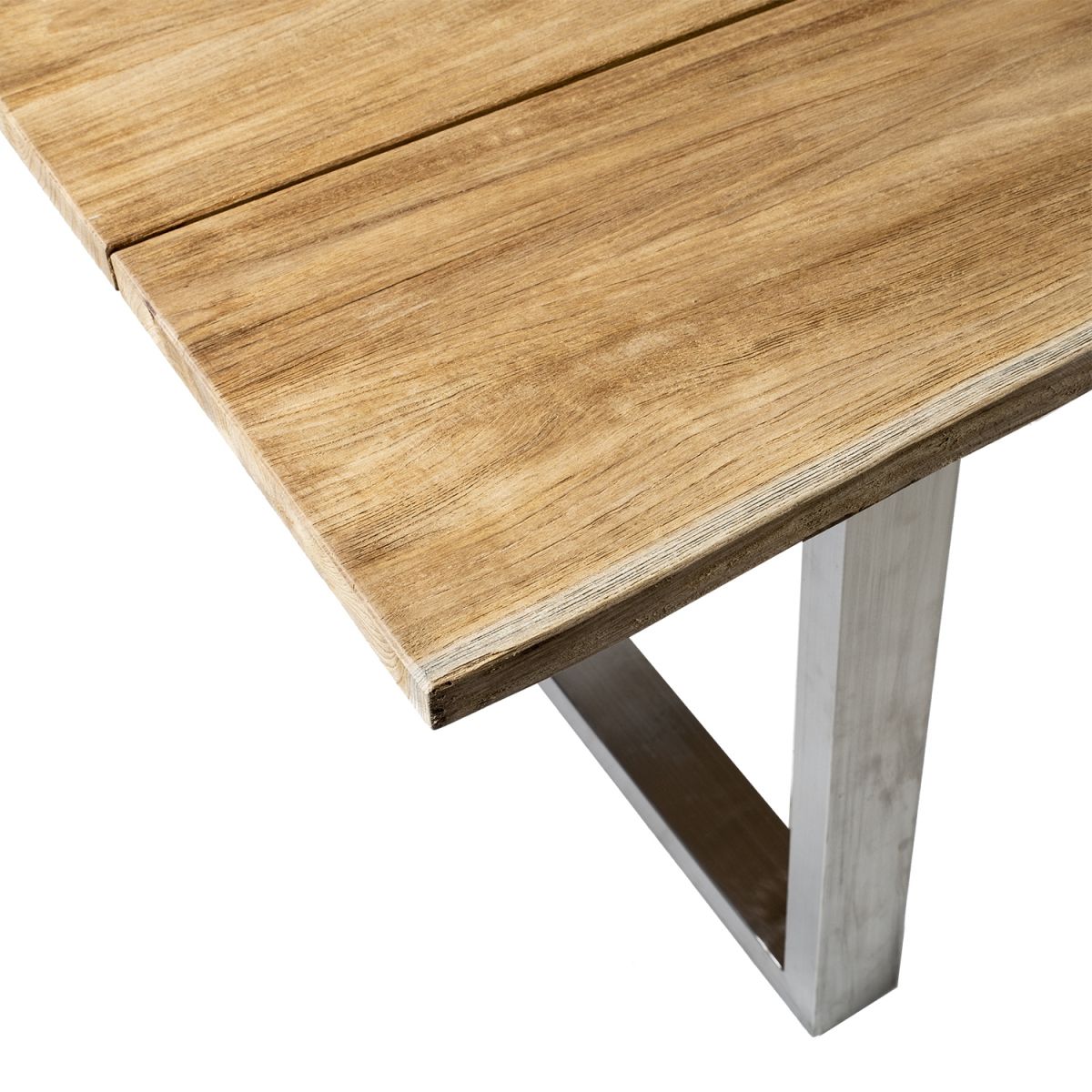 Garden Table Thatcham | size: Length: 280cm, Width: 100cm, Height: 76cm | color: Natural | image: 2 | variant: 1004902