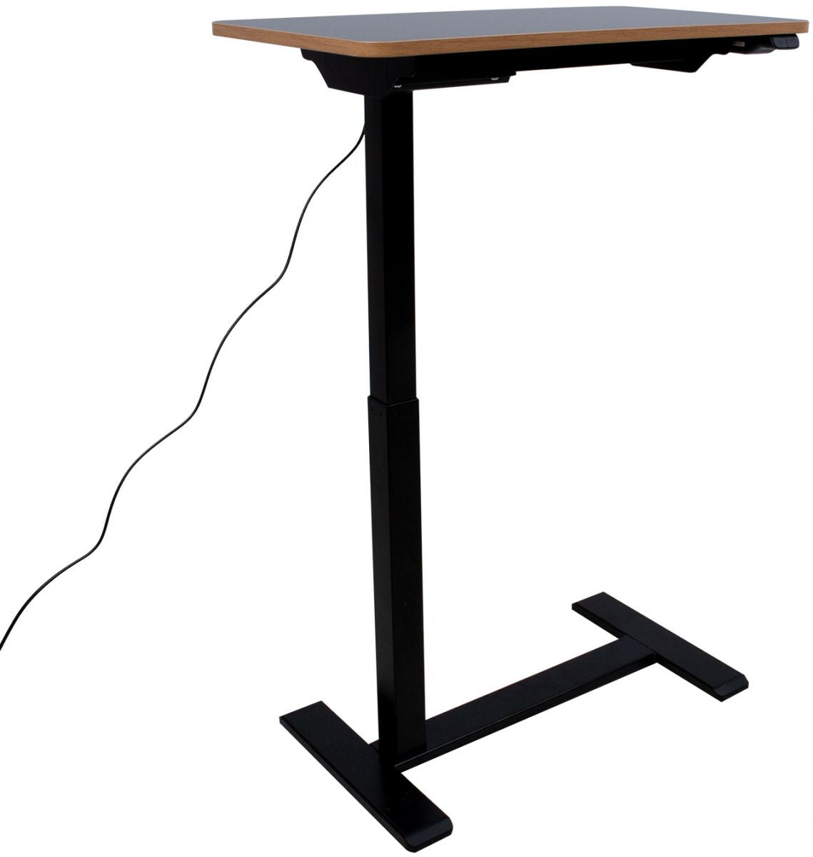 Height Adjustable Desk Bologna | size: Length: 40cm, Width: 70cm, Height: 103cm | color: Black / Black | image: 3 | variant: 1005919