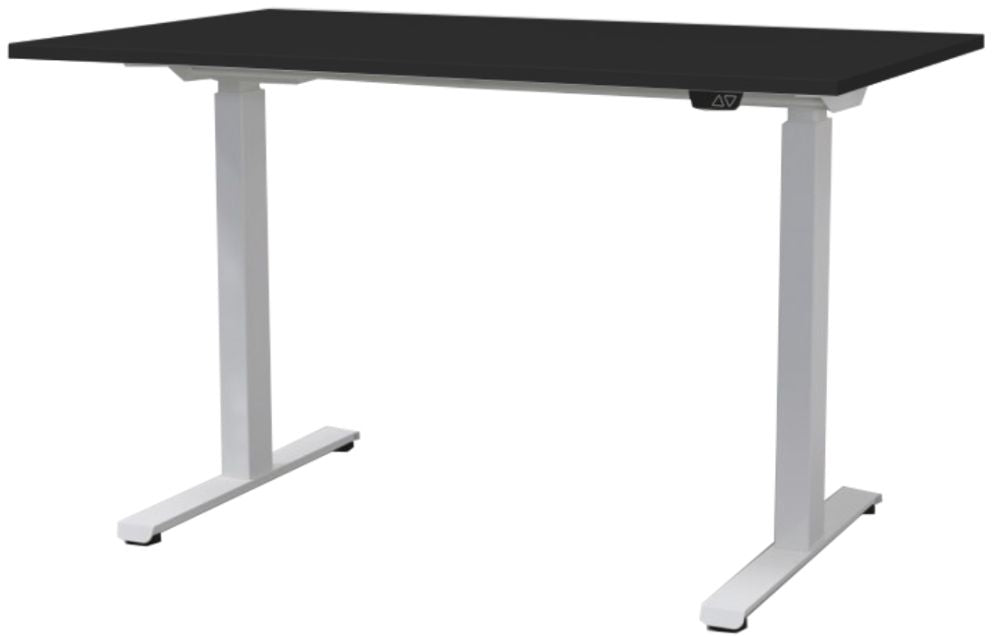 Height Adjustable Desk East Stratford | size: Length: 70cm, Width: 100cm, Height: 117.5cm | color: Black / White | image: 1 | variant: 1004697