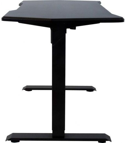 Height Adjustable Desk East Vantaa | size: Length: 70cm, Width: 140cm, Height: 121cm | color: Black / Black | image: 1 | variant: 1005923