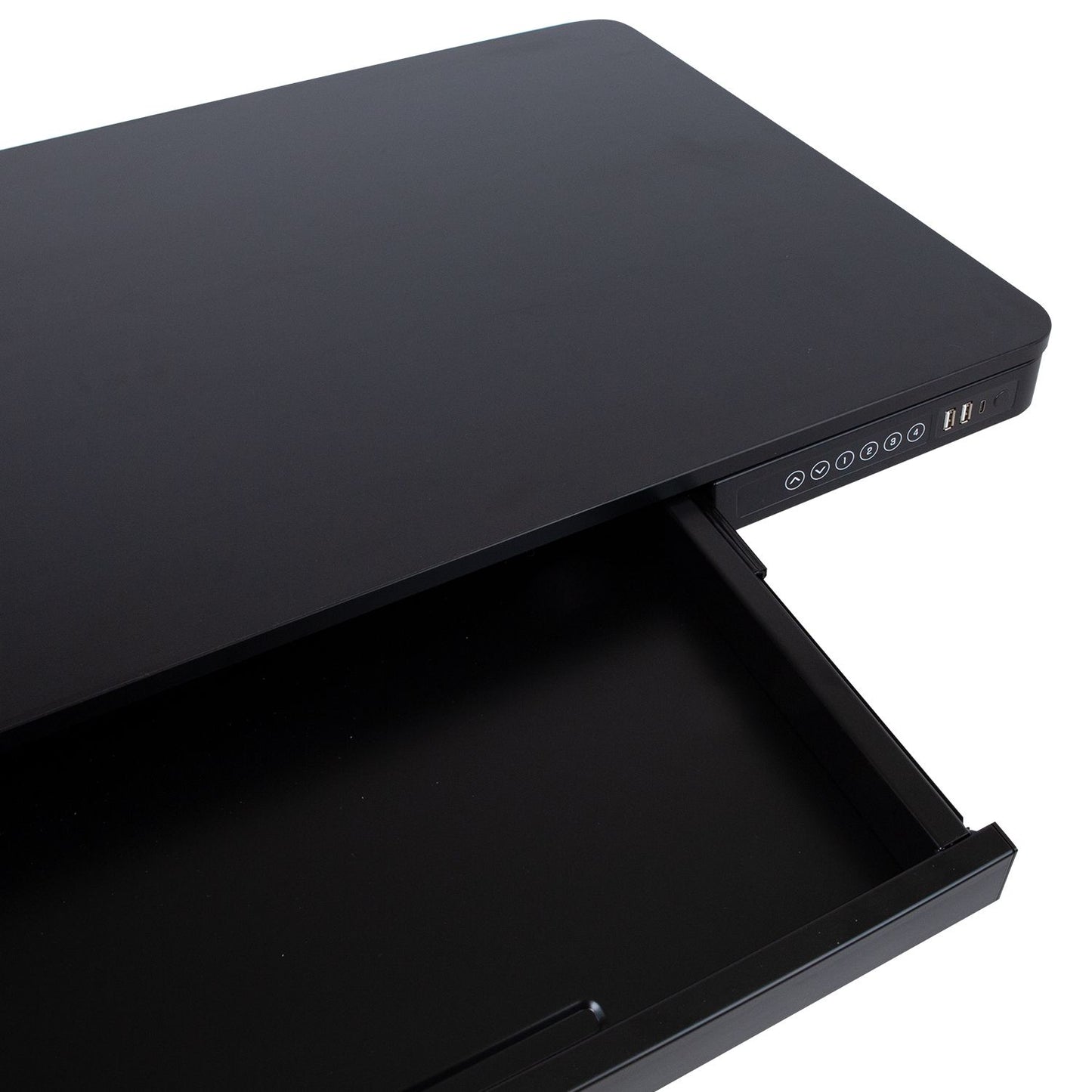 Height Adjustable Desk Ergo 5 | size: Length: 60cm, Width: 120cm, Height: 121cm | color: Black / Black | image: 8 | variant: 1012122