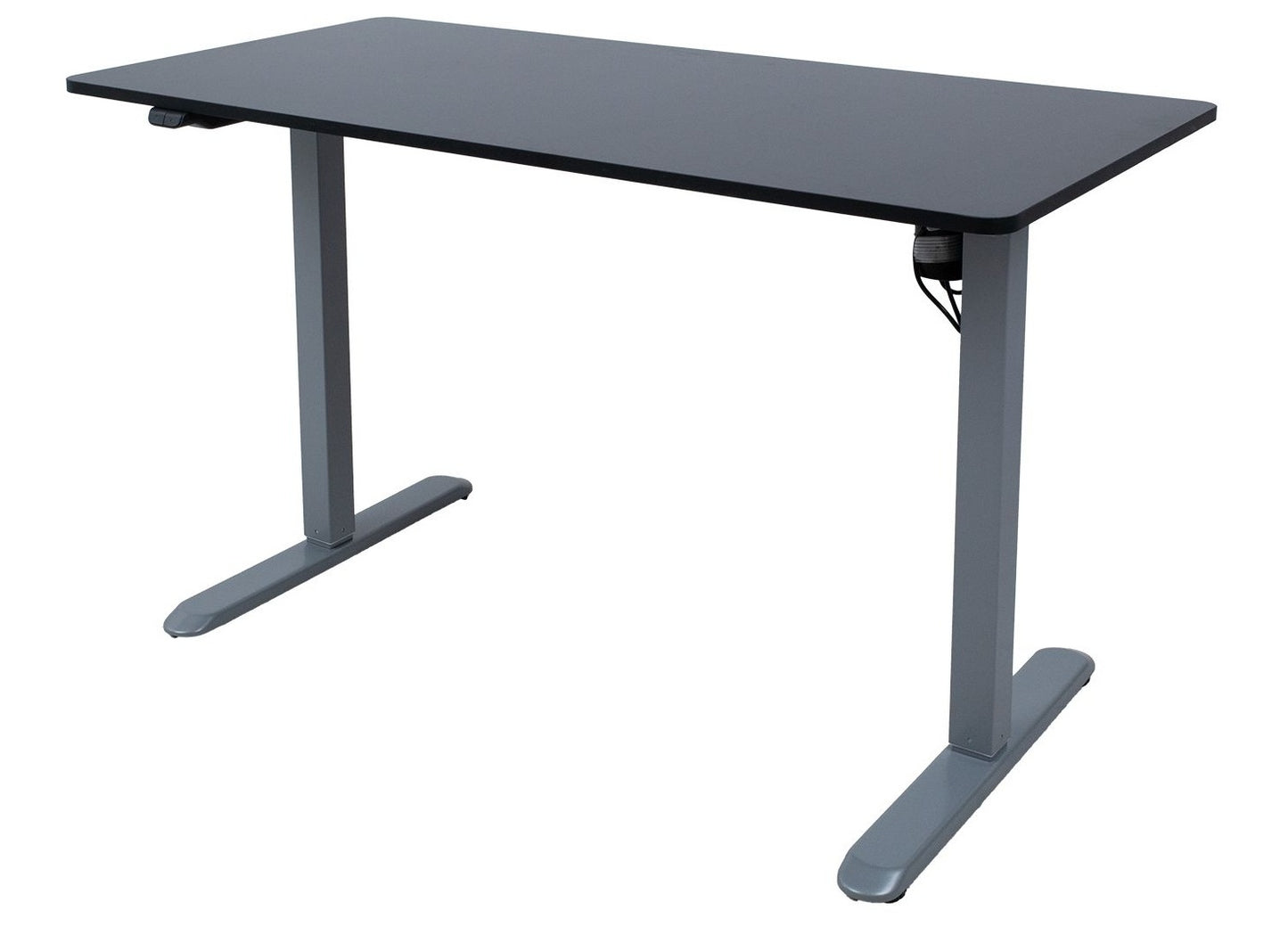 Height Adjustable Desk Ergo Light 2 | size: Length: 60cm, Width: 120cm, Height: 118cm | color: Black / Gray | image: 0 | variant: 1006227