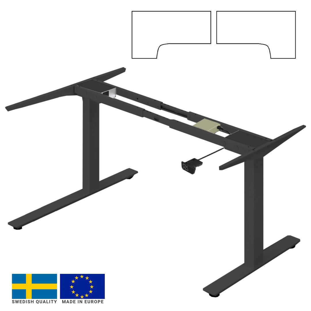 Height Adjustable Table Legs East St Albans | color: Black | image: 0 | variant: 1004754