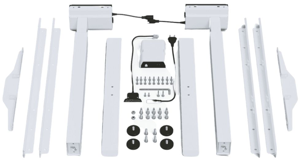 Height Adjustable Table Legs East St Ives | color: White | image: 3 | variant: 1004749