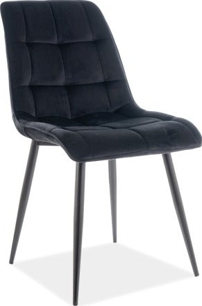 Kitchen Chair Chic 1 | size: Width: 50cm, Height: 88cm, Depth: 43cm | color: Black | image: 1 | variant: 1003709