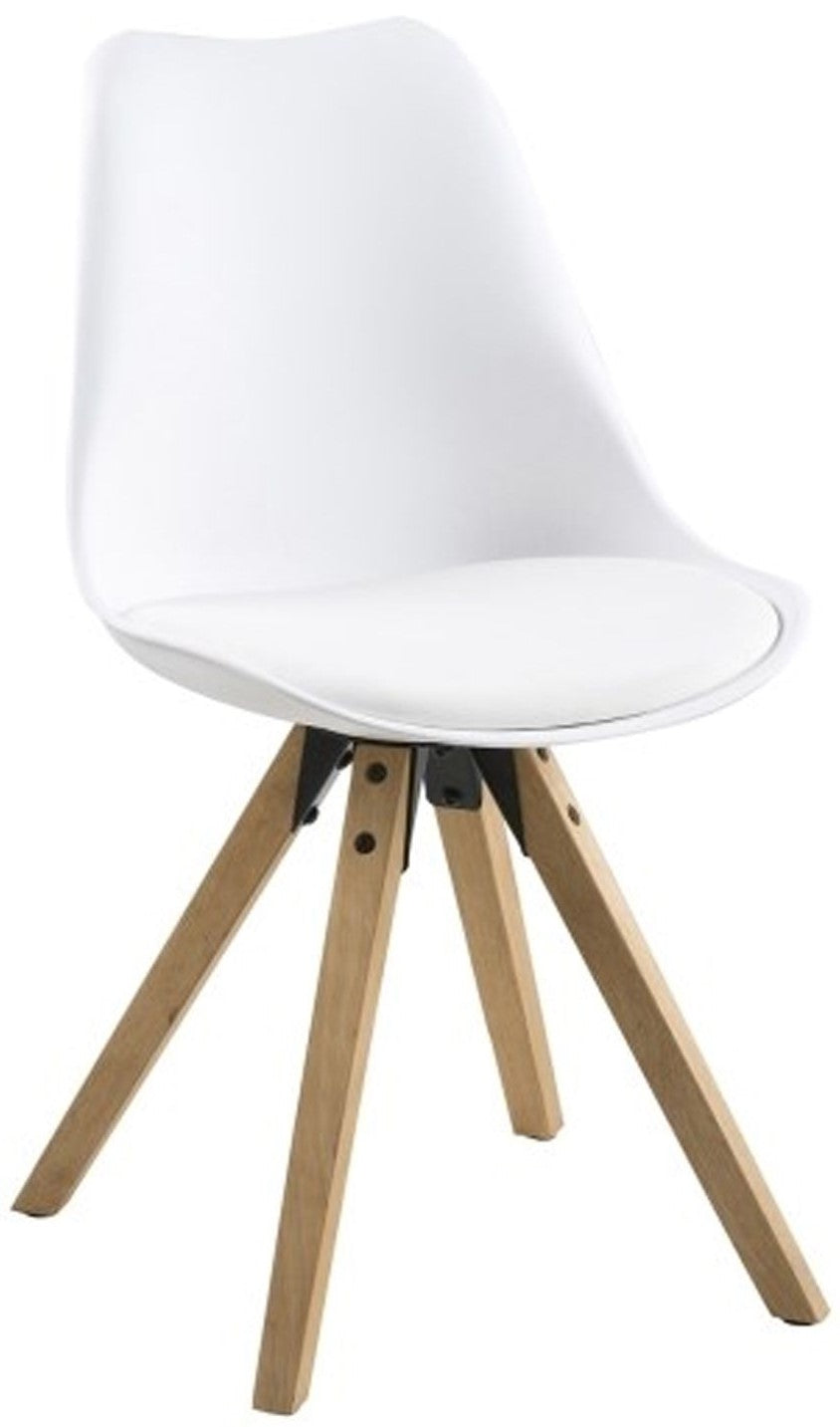Kitchen Chair Croydon | size: Width: 44cm, Height: 85cm, Depth: 42cm | color: White | image: 1 | variant: 1000809