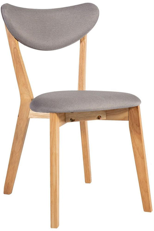 Kitchen Chair East Baldock | size: Width: 51.5cm, Height: 78.5cm, Depth: 48.5cm | color: Gray | image: 1 | variant: 1006200