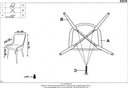 Kitchen Chair East Darlington | size: Width: 49cm, Height: 87cm, Depth: 62cm | color: Gray | image: 8 | variant: 1006967
