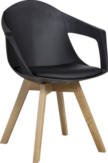 Kitchen Chair East Roskilde | size: Width: 58cm, Height: 82cm, Depth: 57cm | color: Black | image: 1 | variant: 1005849