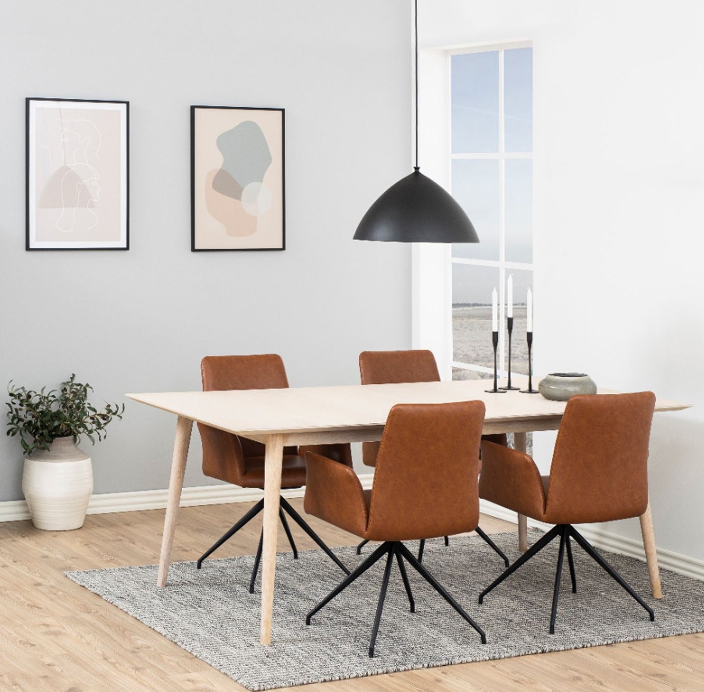 Kitchen Chair Faversham | size: Width: 59cm, Height: 88cm, Depth: 59cm | color: Brown | image: 4 | variant: 1000879