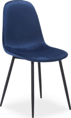 Kitchen Chair Fox | size: Width: 44cm, Height: 86cm, Depth: 39cm | color: Blue | image: 1 | variant: 1003723