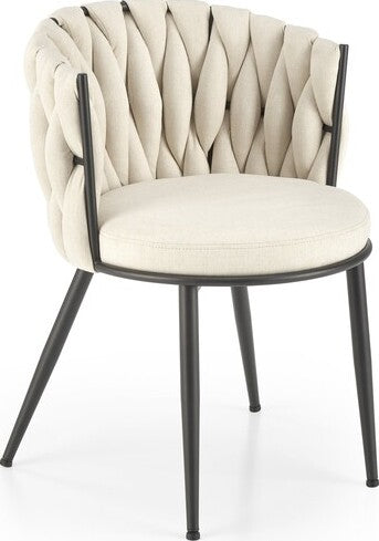 Kitchen Chair Gijon | size: Width: 57cm, Height: 79cm, Depth: 60cm | color: Beige | image: 0 | variant: 1002509
