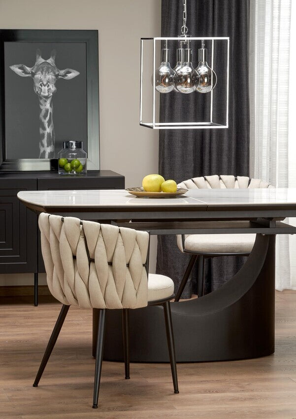Kitchen Chair Gijon | size: Width: 57cm, Height: 79cm, Depth: 60cm | color: Beige | image: 2 | variant: 1002509