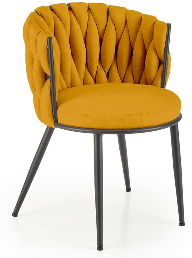 Kitchen Chair Gijon | size: Width: 57cm, Height: 79cm, Depth: 60cm | color: Yellow | image: 0 | variant: 1002511