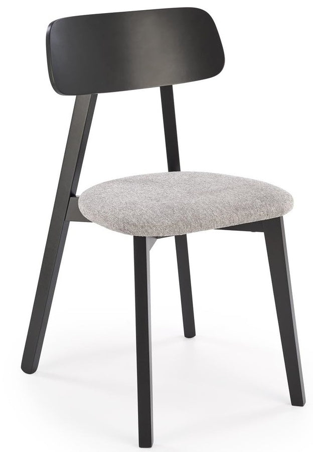 Kitchen Chair Hylo | size: Width: 48cm, Height: 82cm, Depth: 55cm | color: Black/Grey | image: 0 | variant: 1003883