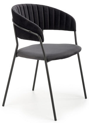 Kitchen Chair Larnaca | size: Width: 57cm, Height: 79cm, Depth: 54cm | color: Black | image: 1 | variant: 1002349