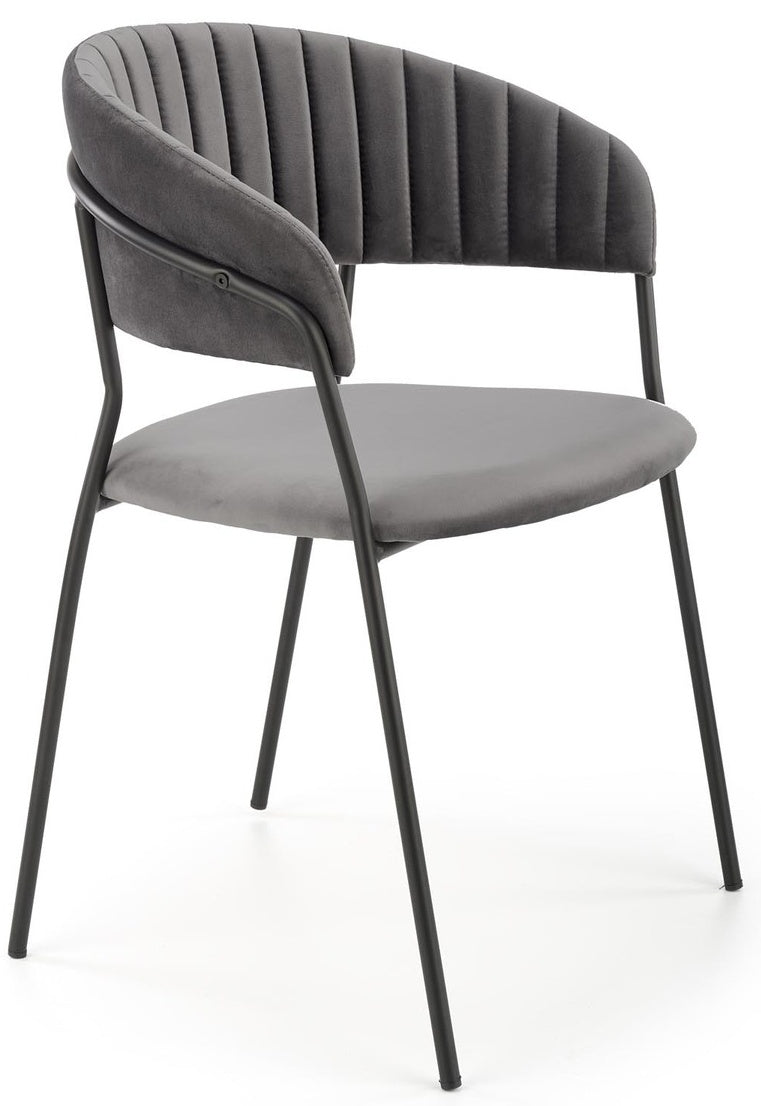 Kitchen Chair Larnaca | size: Width: 57cm, Height: 79cm, Depth: 54cm | color: Gray | image: 0 | variant: 1002350