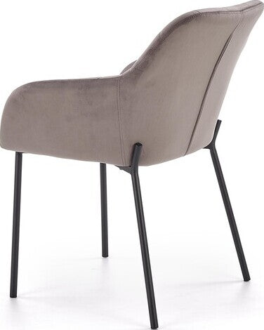 Kitchen Chair Panevezys | size: Width: 58cm, Height: 80cm, Depth: 57cm | color: Gray | image: 3 | variant: 1002229