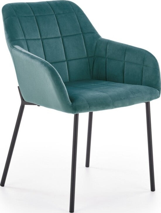 Kitchen Chair Panevezys | size: Width: 58cm, Height: 80cm, Depth: 57cm | color: Green | image: 1 | variant: 1002231