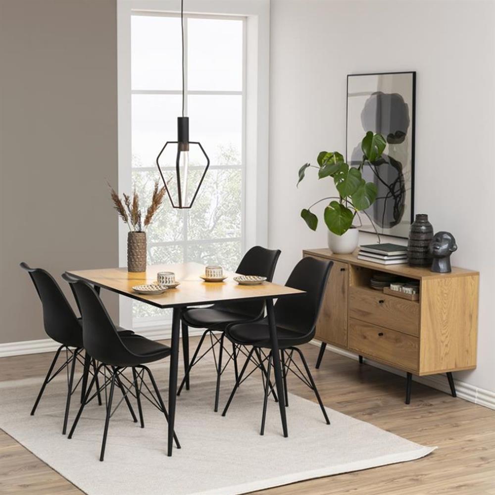 Kitchen Chair Sidcup | size: Width: 48.5cm, Height: 85.5cm, Depth: 54cm | color: Black | image: 6 | variant: 1000843