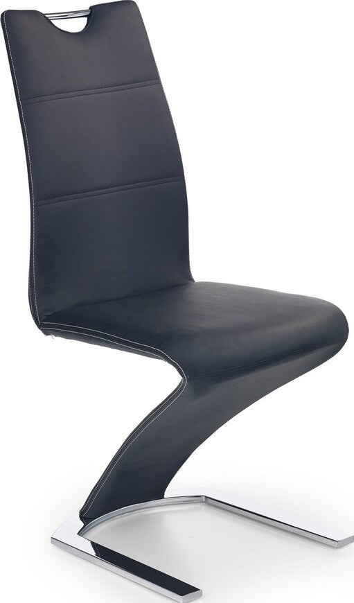Kitchen Chair Sillamae | size: Width: 45cm, Height: 101cm, Depth: 63cm | color: Black | image: 1 | variant: 1002159