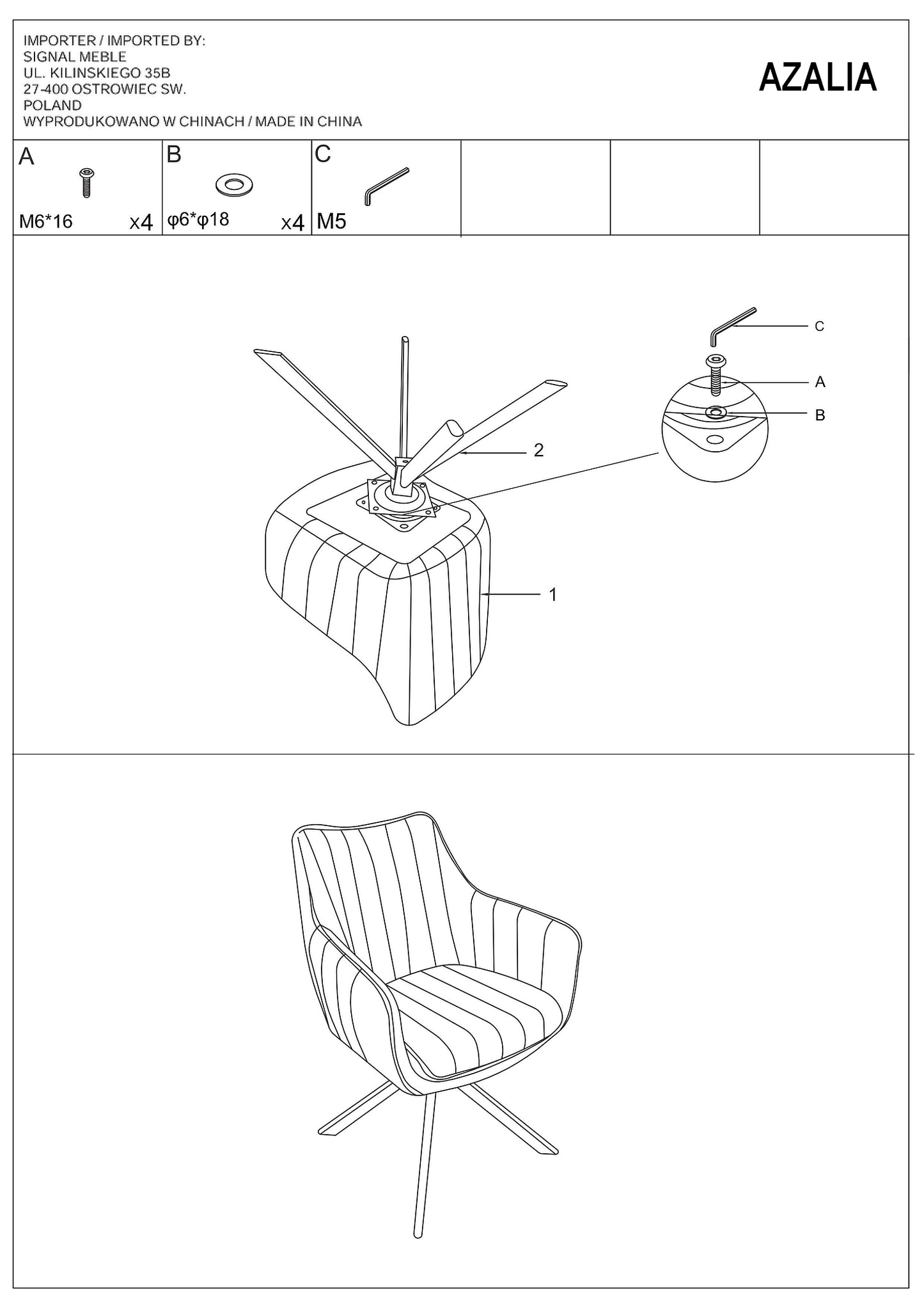 Kitchen Chair Tel Aviv | size: Width: 61cm, Height: 86cm, Depth: 44cm | color: Black | image: 9 | variant: 1003549