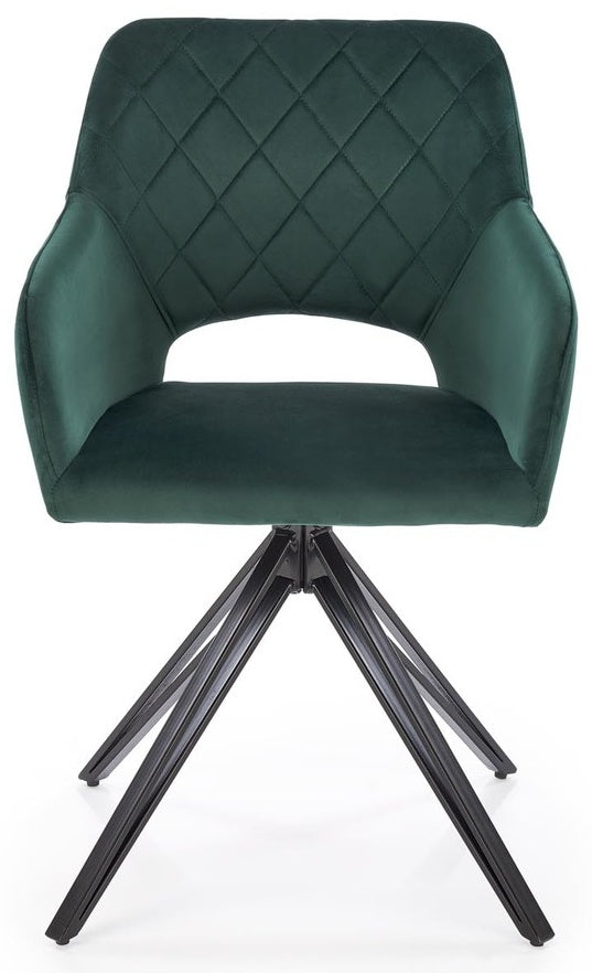 Kitchen Chair West Sillamae | size: Width: 57cm, Height: 86cm, Depth: 60cm | color: Green | image: 0 | variant: 1007555