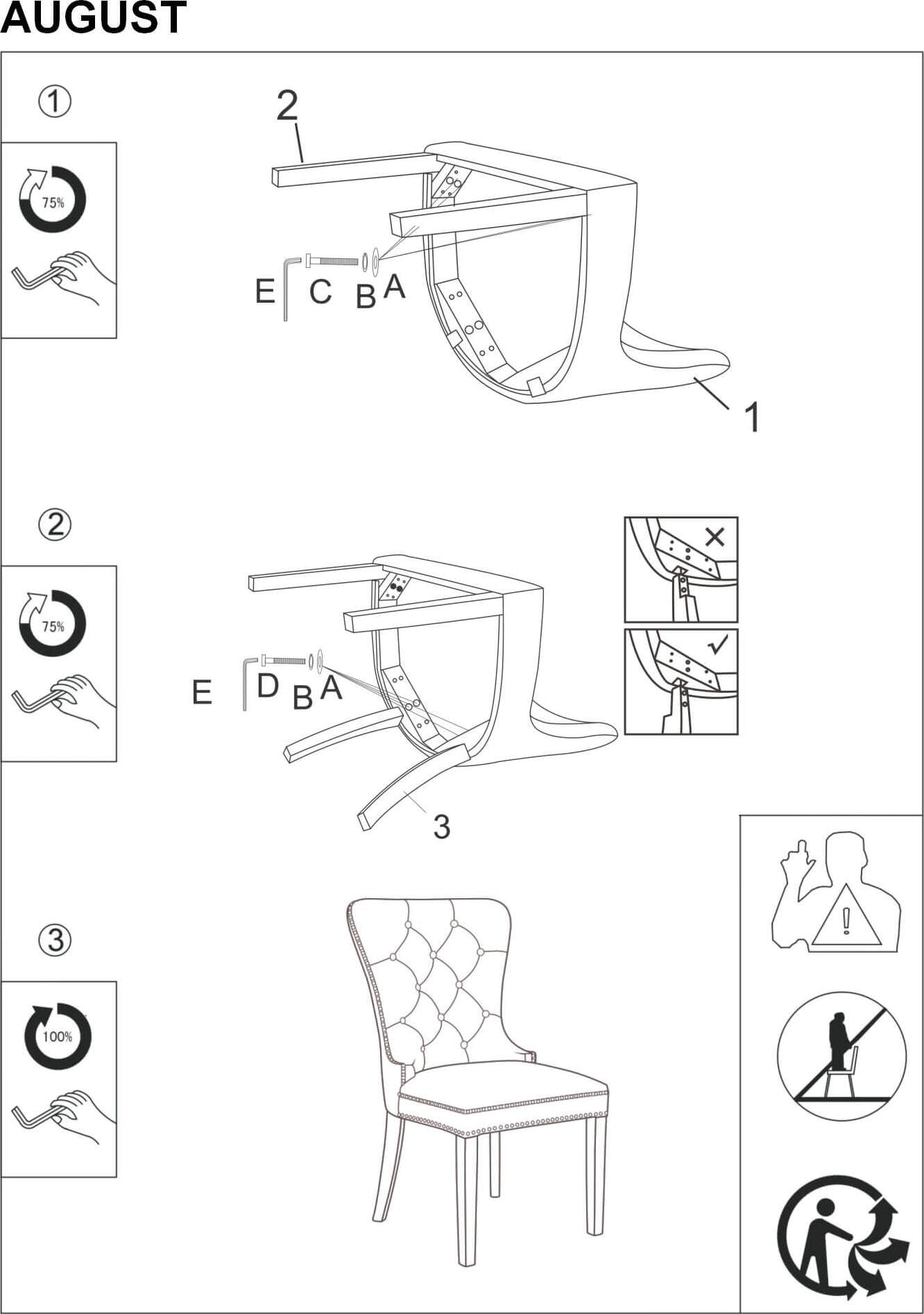 Kitchen Chair West Toulouse | size: Width: 56cm, Height: 98cm, Depth: 46cm | color: Black | image: 6 | variant: 1007716