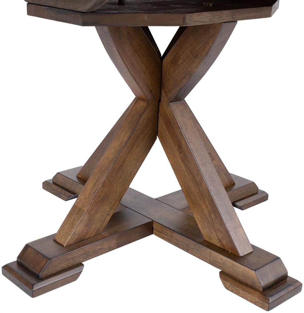 Kitchen Table East Belgrade | size: Length: 106cm, Width: 152cm, Height: 76cm, Diameter: 106cm | color: Brown | image: 5 | variant: 1006015