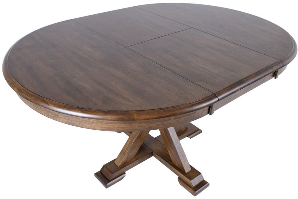 Kitchen Table East Belgrade | size: Length: 106cm, Width: 152cm, Height: 76cm, Diameter: 106cm | color: Brown | image: 6 | variant: 1006015