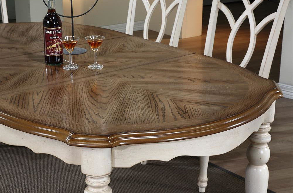Kitchen Table East Bicester | size: Length: 106.5cm, Width: 182cm, Height: 76cm | color: Oak | image: 8 | variant: 1006298