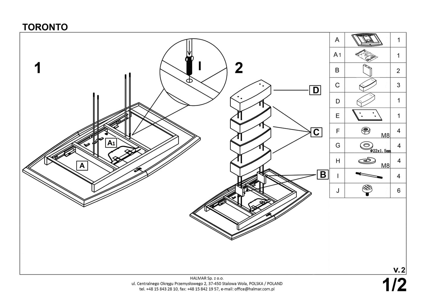 Kitchen Table East Medina | size: Length: 80cm, Width: 180cm, Height: 76cm | color: White/Oak | image: 10 | variant: 1006856