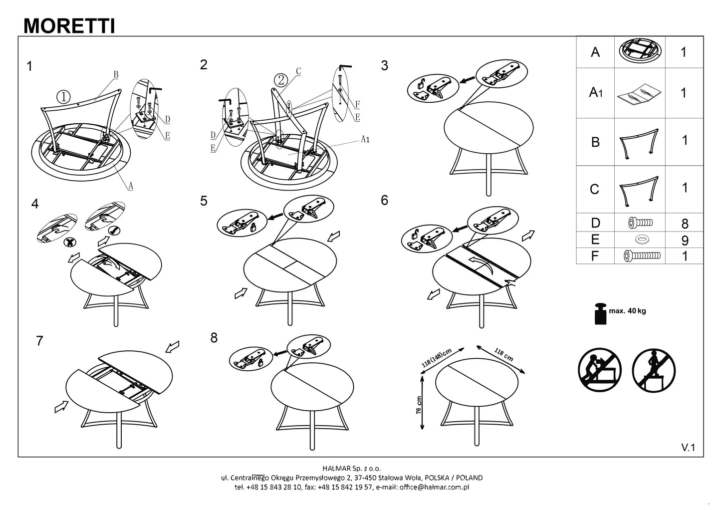 Kitchen Table East Nagoya | size: Length: 118cm, Width: 148cm, Height: 76cm, Diameter: 118cm | color: Oak/Grey | image: 10 | variant: 1006841